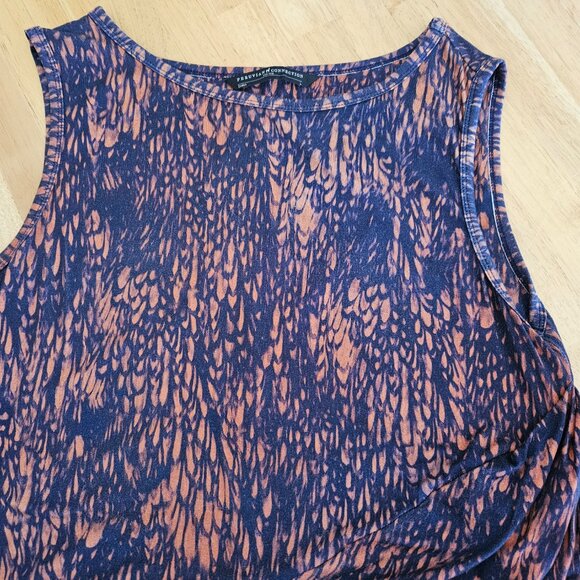 Peruvian Connection Dress Sheath Ruched Waist- Blue - sz L - EUC - Picture 5 of 8